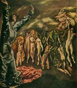 El Greco the vision of st. john Spain oil painting artist